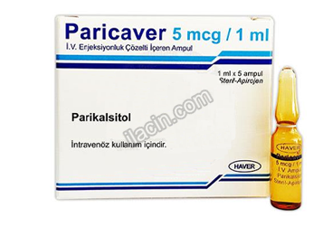 PARICAVER 5 MCG/1 ML IV ENJEKSIYONLUK COZELTI ICEREN AMPUL (5 AMPUL) görseli