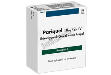 PARIQUEL 10 MCG/2ML IV ENJEKSIYONLUK COZELTI ICEREN AMPUL 5 AMPUL görseli