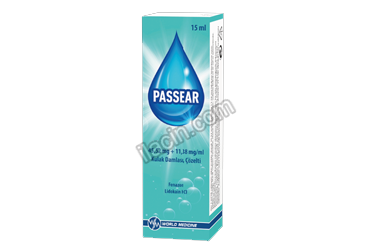 PASSEAR 45,52 MG+ 11,38 MG /ML KULAK DAMLASI (1 ADET 15 ML COZELTI) görseli