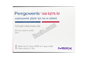 PERGOVERIS 150 IU/75 IU ENJEKSIYONLUK COZELTI İCİN TOZ VE COZUCU (3 FLAKON) görseli