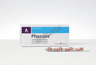 PHOCUSS 10 MG/20 MG FILM KAPLI TABLET (28 FILM KAPLI TABLET) görseli