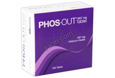 PHOS-OUT 667 MG 180 TABLET görseli