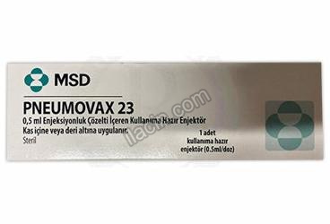 PNEUMOVAX 23 0,5 ML ENJEKSIYONLUK COZELTI ICEREN KULLANIMA HAZIR ENJEKTOR (1 ENJEKTOR) görseli