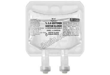 POLIFLEKS %0,9 IZOTONIK SODYUM KLORUR COZELTISI 50 ML SETSIZ PVC görseli