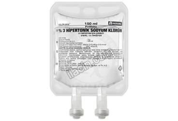 POLIFLEKS % 3 SODYUM KLORUR SOL. 150 ML(PVC TORBA) SETSIZ görseli