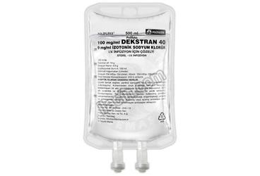 POLIFLEKS DEKSTRAN 40 IZOTONIK SODYUM KLORUR SOLUSYON 500 ML SETSIZ(PVC) görseli