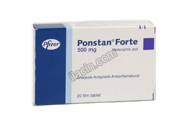 PONSTAN FORT 500 MG 20 TABLET görseli