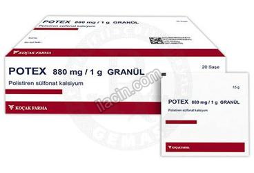 POTEX 880MG/1G GRANUL 20 POSET görseli