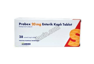 PRABEX 20 MG 28 ENTERIK KAPLI TABLET görseli