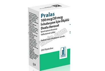 PRALAS 100 MCG/ 20 MCG INHALASYON ICIN OLCULU DOZ AEROSOL görseli