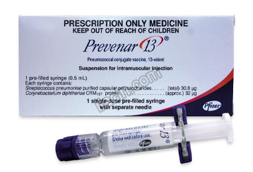 PREVENAR 13/0,5 ML IM ENJEKSIYON ICIN SUS. ICEREN KUL.HAZIR ENJEKTOR görseli