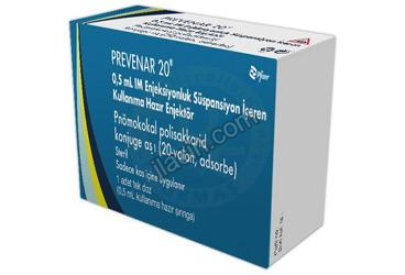 PREVENAR 20/0,5 ML IM ENJEKSIYONLUK SUSPANSIYON ICEREN KULLANIMA HAZIR ENJEKTOR (1 ADET) görseli