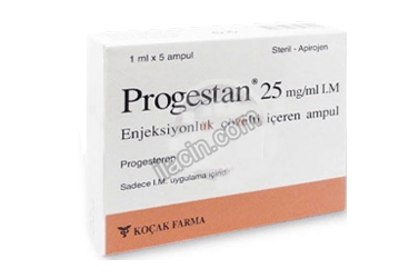 PROGESTAN DEX 25 MG / 1 ML I.M. /S.C. ENJEKSIYONLUK COZELTI (7 AMPUL) görseli