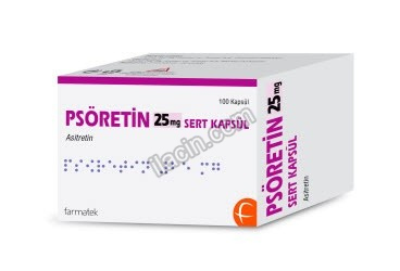 PSORETIN 25 MG SERT KAPSUL (100 KAPSUL) görseli