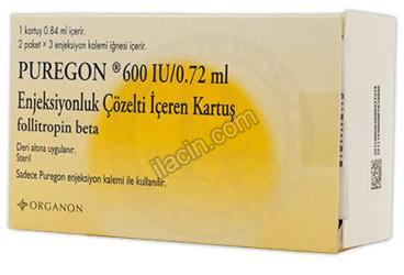 PUREGON 600 IU/ 0.72 ML S.C. ENJ.ICIN SOL. ICEREN 1 KARTUS görseli