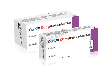QUET XR 150 MG UZATILMIS SALIMLI 30 TABLET görseli