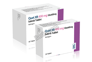 QUET XR 400 MG UZATILMIS SALIMLI 30 TABLET görseli