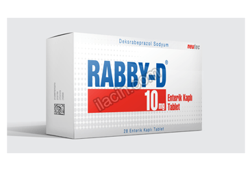 RABBY-D 10 MG 28 ENTERIK KAPLI TABLET görseli