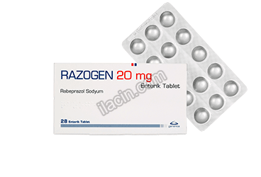RAZOGEN 20 MG 28 ENTERIK KAPLI TABLET görseli