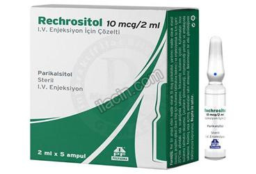 RECHROSITOL 10 MCG /2 ML IV ENJEKSIYONLUK COZELTI (5
AMPUL) görseli