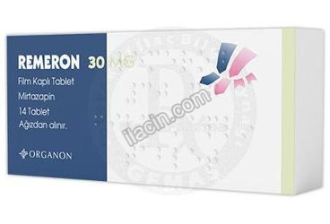 REMERON 30 MG FILM KAPLI TABLET (14 TABLET) görseli