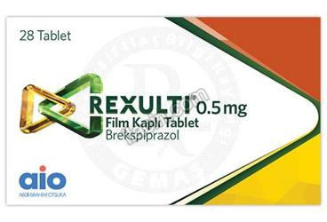 REXULTI 0,5 MG FILM KAPLI TABLET (28 ADET) görseli