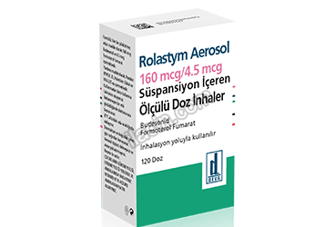 ROLASTYM AEROSOL 160 MCG/4,5 MCG OLCULU 120 DOZ INHALER görseli