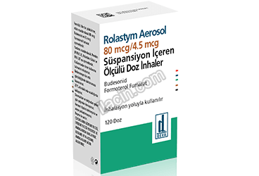 ROLASTYM AEROSOL 80 MCG/4,5 MCG SUSPANSIYON ICEREN OLCULU DOZ INHALER (120 DOZ) görseli