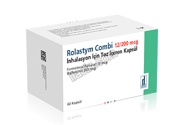 ROLASTYM COMBI 12/200 MCG INHALASYON ICIN TOZ ICEREN 60 KAPSUL görseli