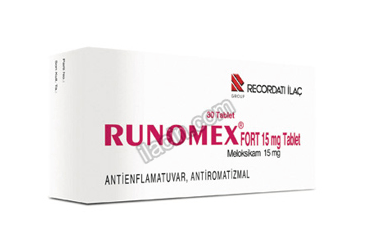 RUNOMEX FORT 15 MG 10 TABLET görseli