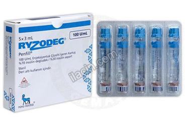 RYZODEG PENFILL 100 U/ML ENJEKSIYONLUK COZELTI
ICEREN KARTUS (5 KARTUS) görseli