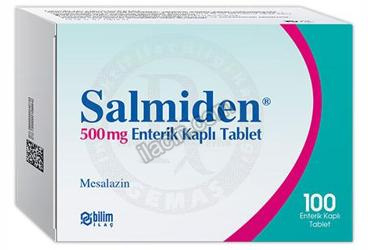SALMIDEN 500 MG 100 ENT. TABLET görseli