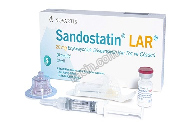 SANDOSTATIN LAR 20 MG 1 FLAKON görseli