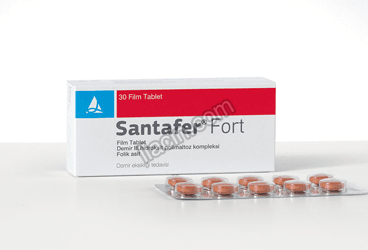 SANTAFER FORT 100 MG / 0.35 MG FILM KAPLI TABLET (30 FILM KAPLI  TABLET) görseli