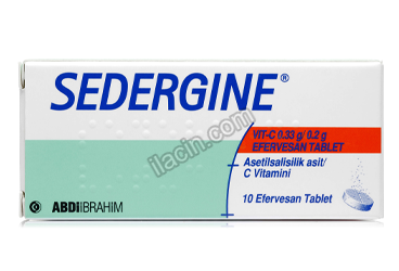 SEDERGINE VIT-C 0.33 G / 0.2 G  EFERVESAN TABLET (10 TABLET) görseli