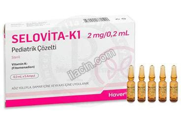 SELOVITA-K1 2 MG/0,2 ML PEDIATRIK COZELTI (5 ADET) görseli