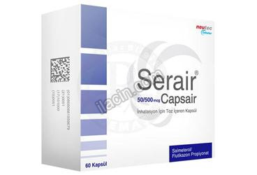 SERAIR 50/500 MCG CAPSAIR INHALASYON ICIN TOZ ICEREN 60 KAPSUL görseli