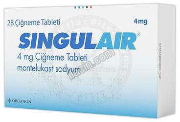 SINGULAIR 4 MG CIGNEME TABLETI (28 TABLET) görseli