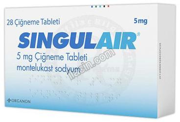 SINGULAIR 5 MG CIGNEME TABLETI (28 TABLET) görseli
