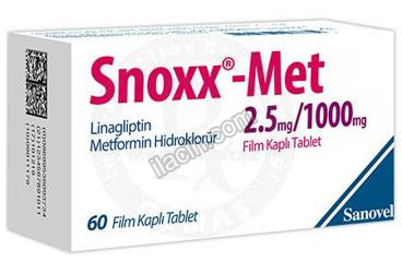 SNOXX-MET 2.5 MG/1000 MG FILM KAPLI TABLET görseli
