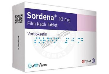 SORDENA 10 MG FILM KAPLI TABLET (28 TABLET) görseli