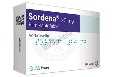 SORDENA 20 MG FILM KAPLI TABLET (28 TABLET) görseli