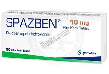 SPAZBEN 10 MG FILM KAPLI TABLET (30 TABLET) görseli