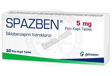SPAZBEN 5 MG FILM KAPLI TABLET (30 TABLET) görseli