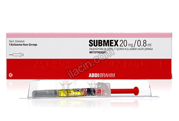 SUBMEX 20 MG/0.8 ML ENJEKSIYONLUK COZELTI ICEREN KULLANIMA HAZIR SIRINGA (1 SIRINGA) görseli