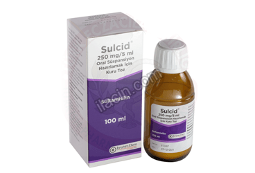 SULCID 250 MG/5 ML ORAL SUSPANSIYON HAZ. ICIN KURU TOZ 100 ML görseli
