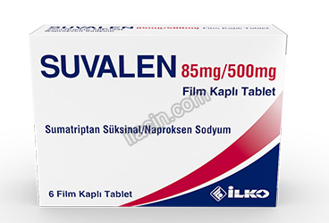 SUVALEN 85 MG/500 MG FILM KAPLI TABLET (6 ADET) görseli