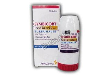 SYMBICORT PEDIATRIK(6-12) TURBOHALER 80/4,5 MCG DOZ INHALASYON ICIN TOZ 120 DOZ görseli