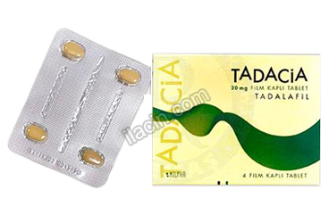 TADACIA 20 MG FILM KAPLI TABLET (4 TABLET) görseli