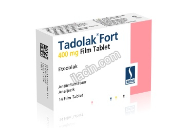 TADOLAK FORT 400 MG 14 FILM TABLET görseli